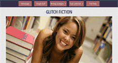 Desktop Screenshot of glitchfiction.com